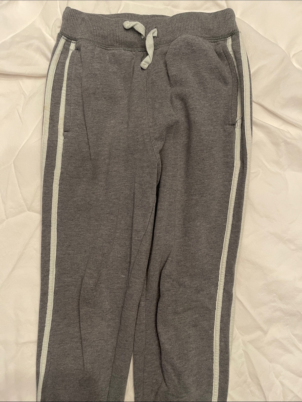Place Gray Joggers with White Side Stripes